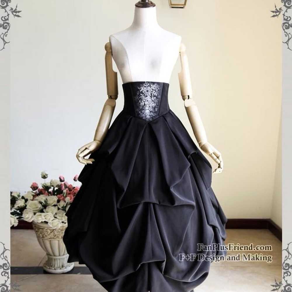 Gothic Lolita Bustle Dress Long Skirt - image 3