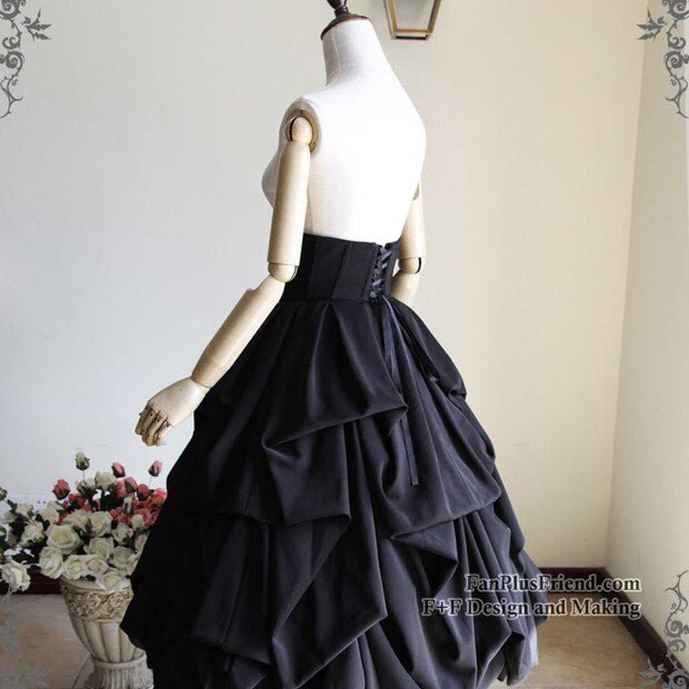 Gothic Lolita Bustle Dress Long Skirt - image 7