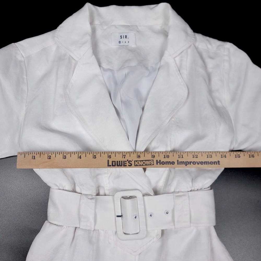 SIR the Label Linen Dalila Belted Short Sleeve Ro… - image 3