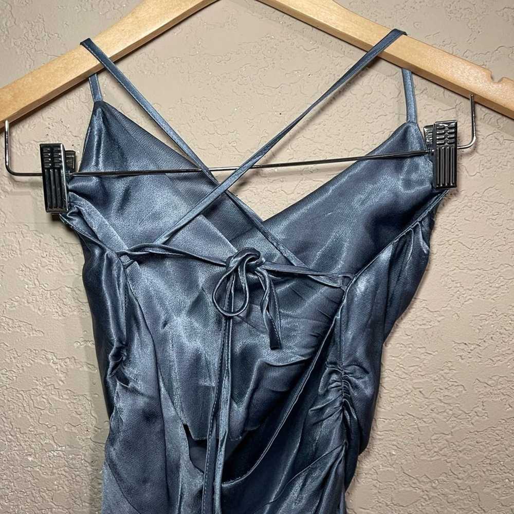 Shona Joy | La Lune Lace Back Maxi Dress - Blue S… - image 3