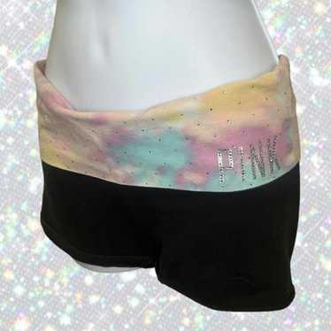 Victoria's Secret PINK Yoga Foldover Waist Cotton Legging Black