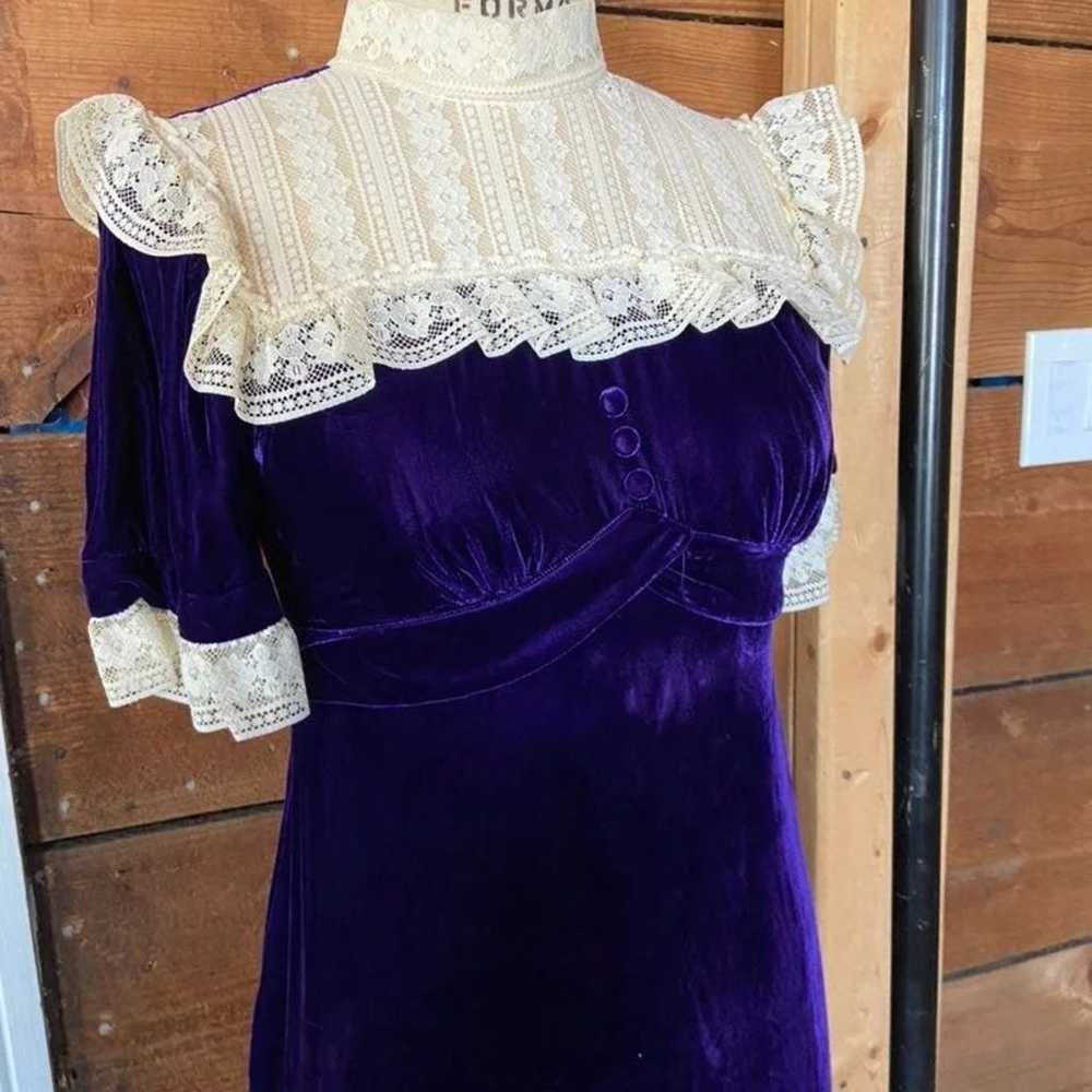 Vintage Sue Gail velvet Dress - image 1