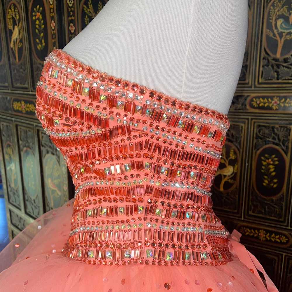 morilee madeline gardner Jeweled Beading pink tul… - image 6