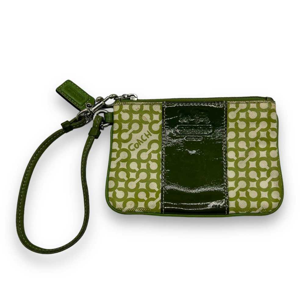 Coach Coach Penelope Green Op Art Zip Closure Wri… - image 2