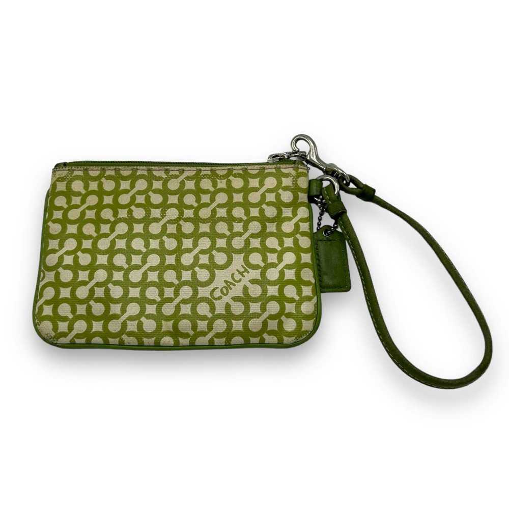 Coach Coach Penelope Green Op Art Zip Closure Wri… - image 3