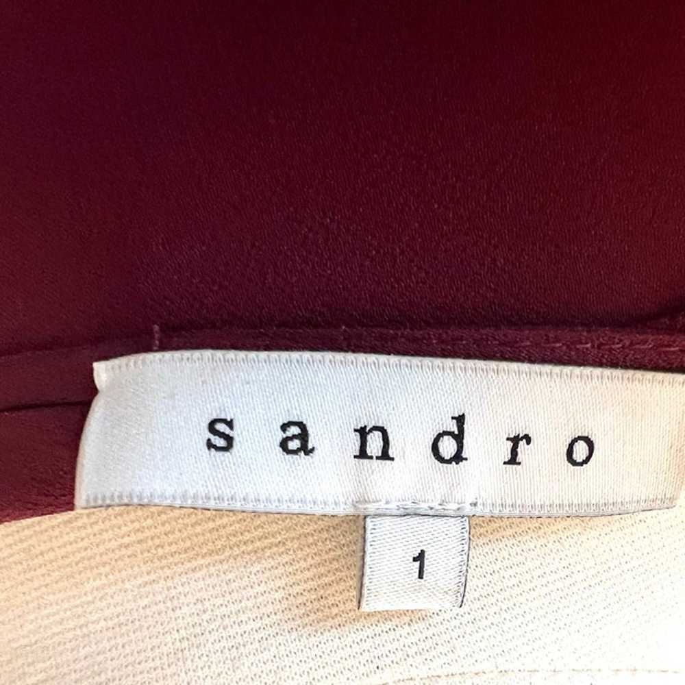 Sandro Dress Burgundy - Size 1 - Never worn - image 7