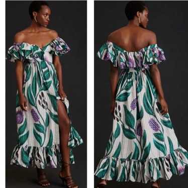 Sika Printed Maxi Dress Size 6 - image 1