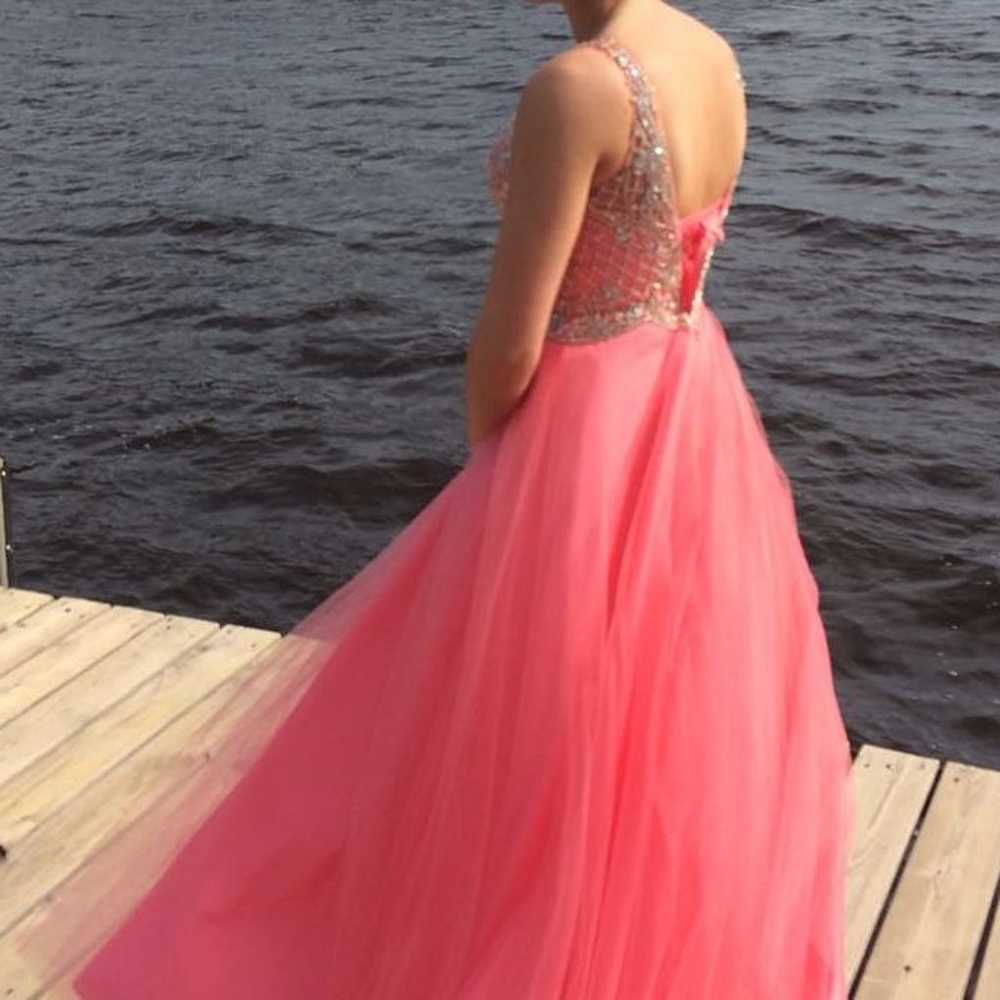 Pink prom dress - image 1