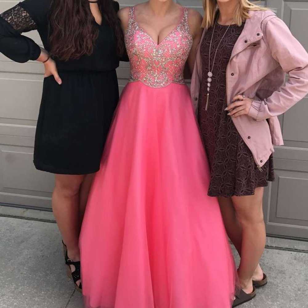 Pink prom dress - image 2
