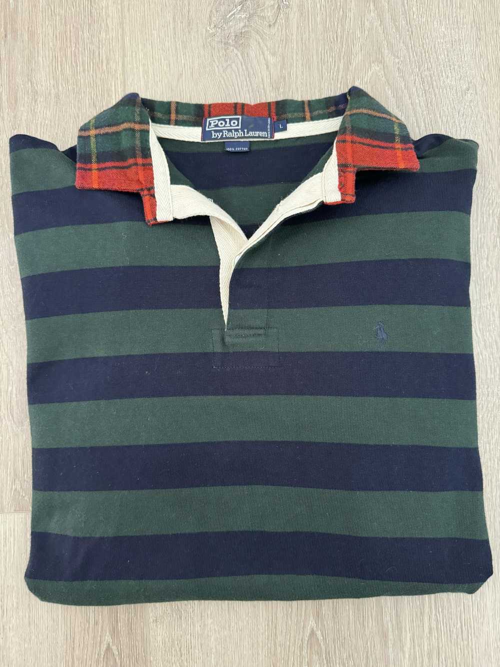 Polo Ralph Lauren × Vintage 90s POLO RL RUGBY SHI… - image 1