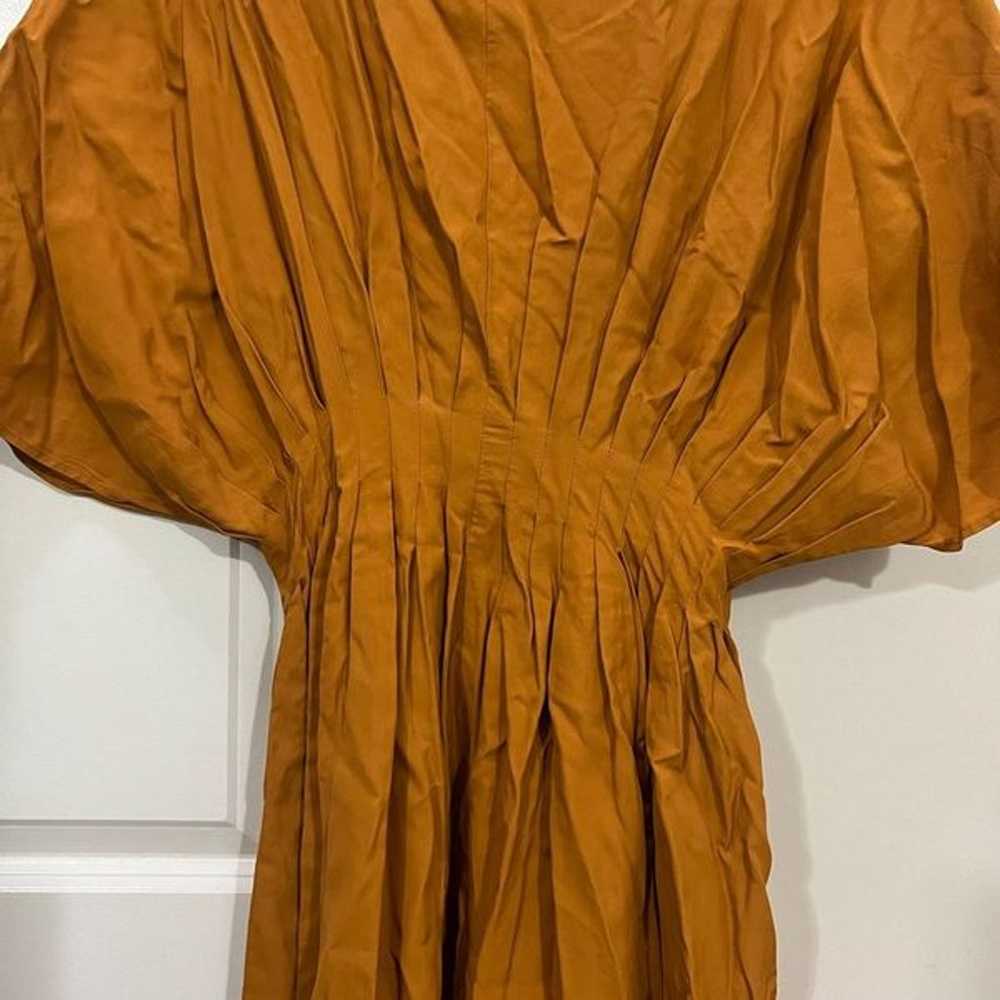 CO Amber Pleated Midi Dress Size Small $895 - image 3