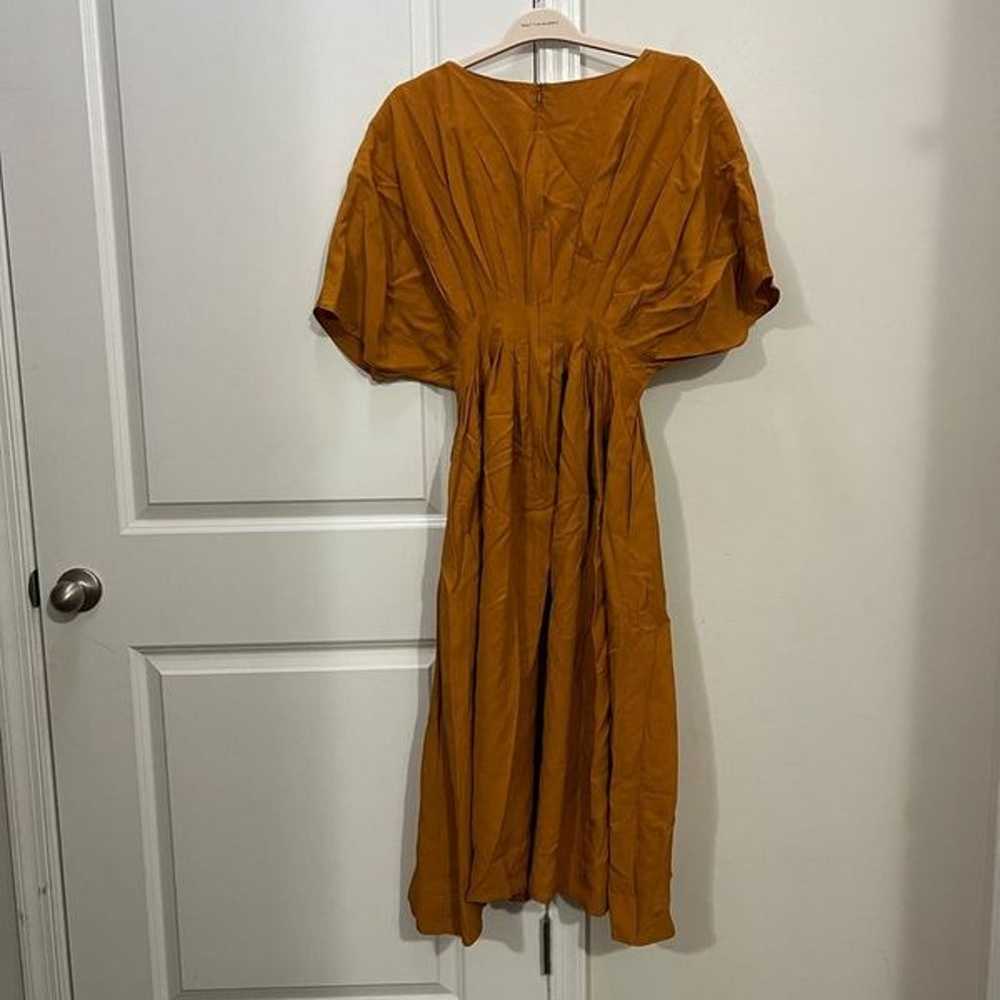 CO Amber Pleated Midi Dress Size Small $895 - image 6