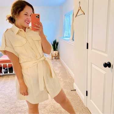 Significant Other Tan Short Sleeve Mini Dress 4 - image 1