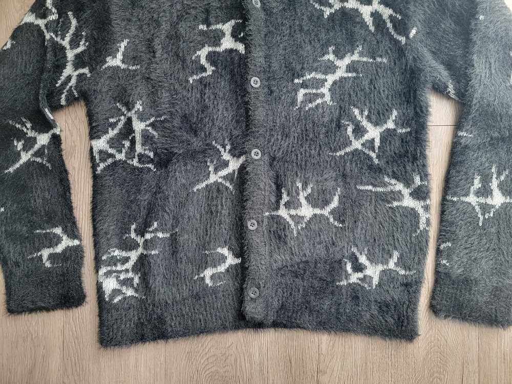 Huf HUF Cracked Cardigan Quake Pattern Sweater - … - image 3