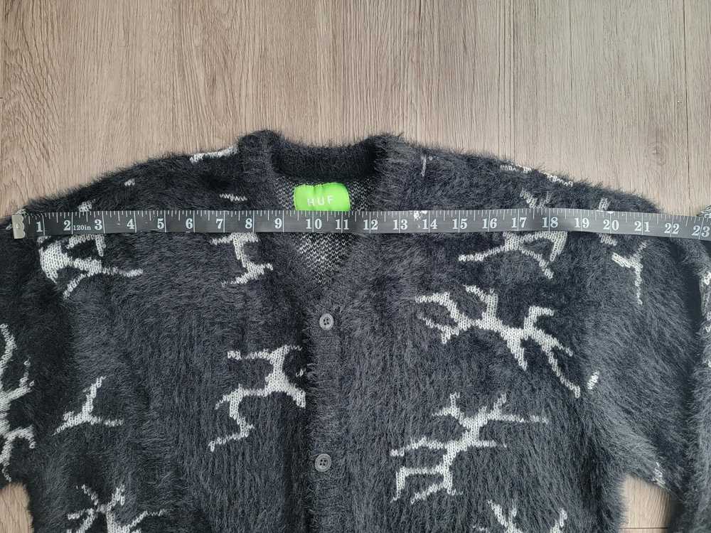 Huf HUF Cracked Cardigan Quake Pattern Sweater - … - image 6