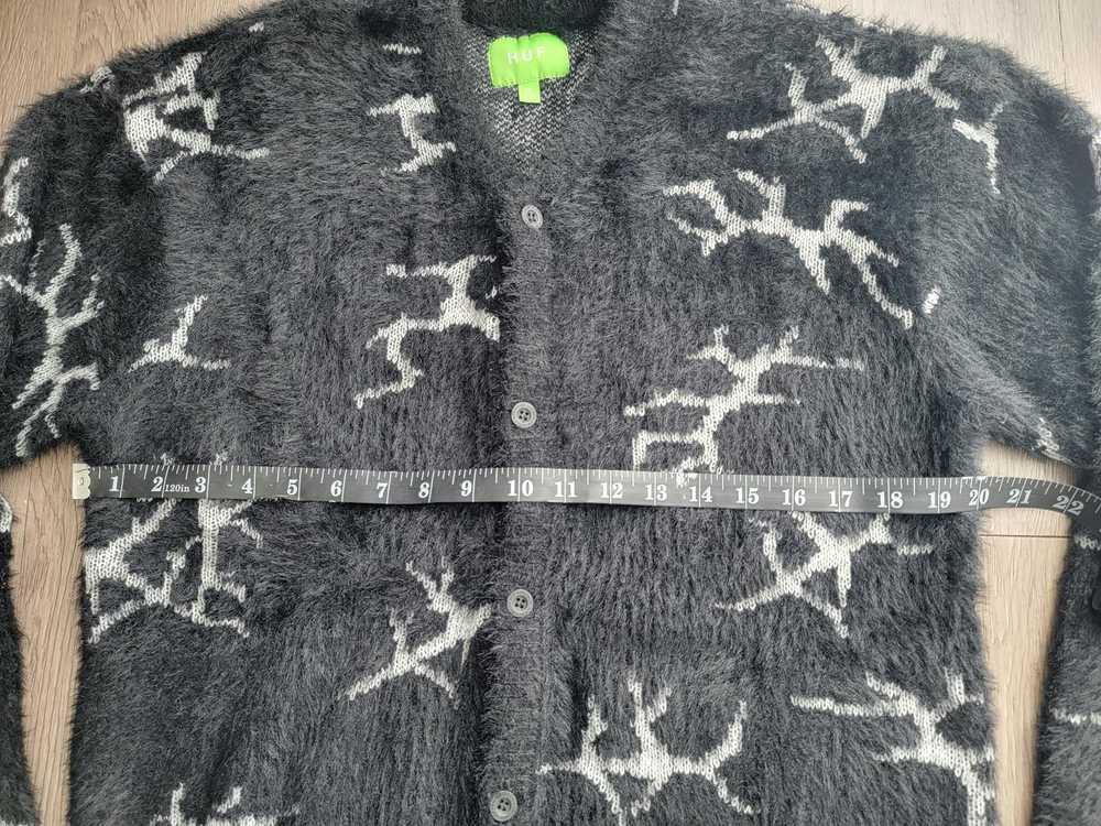 Huf HUF Cracked Cardigan Quake Pattern Sweater - … - image 7