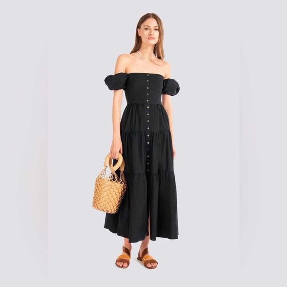 Staud Black Elio Dress Size 4 US $285 - image 1
