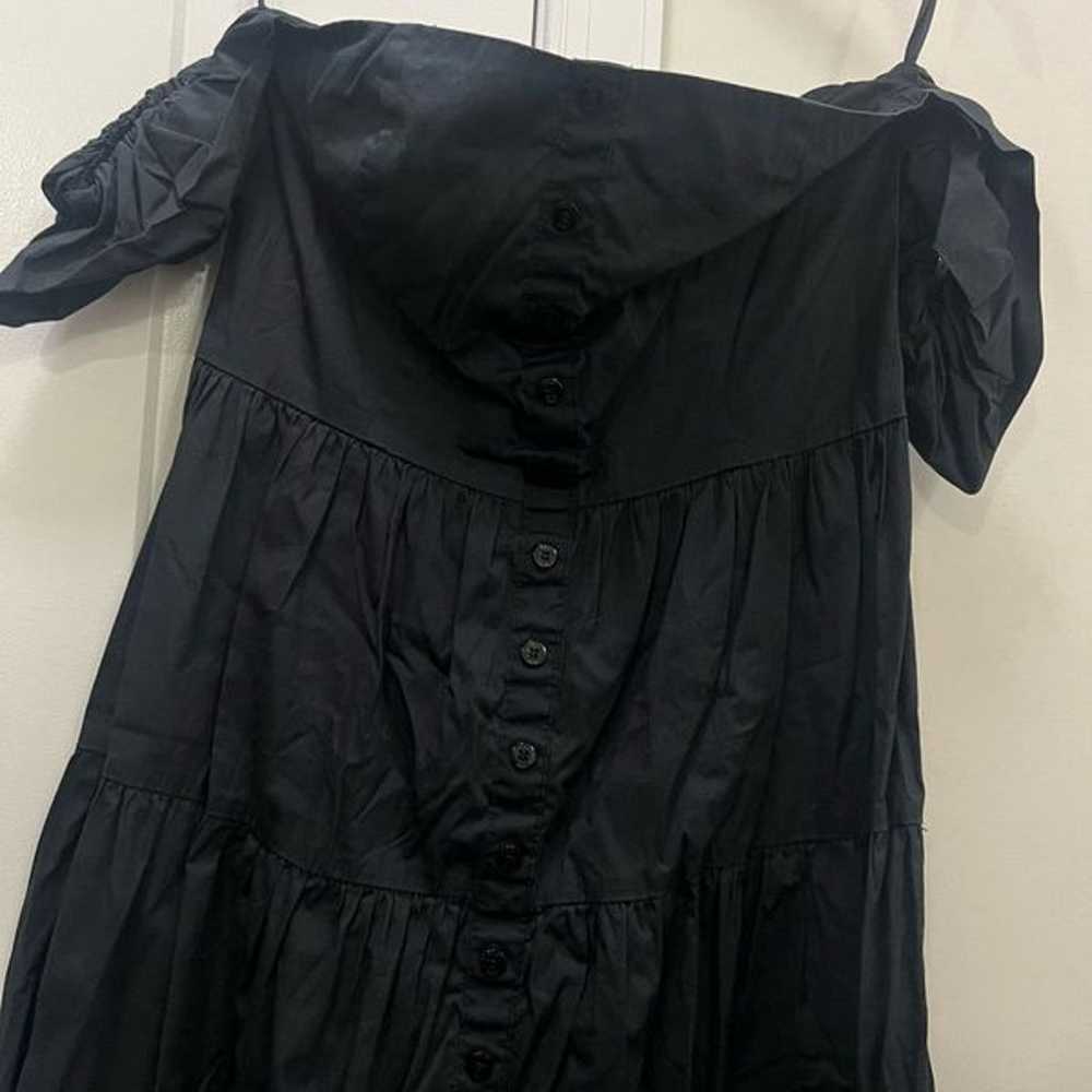 Staud Black Elio Dress Size 4 US $285 - image 3