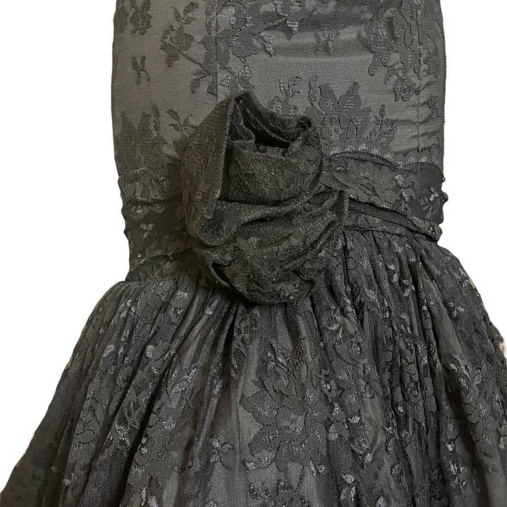 What’s Up by Carol Vintage Black Prom Dress Goth … - image 5