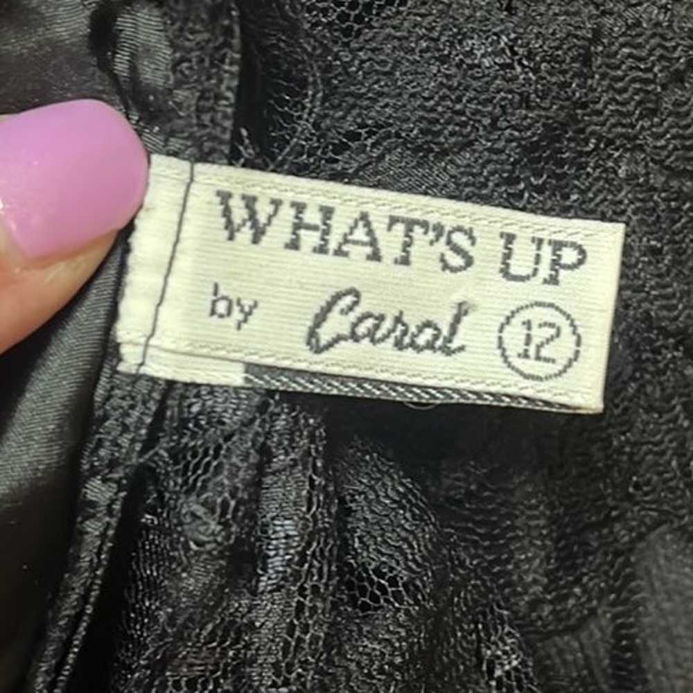 What’s Up by Carol Vintage Black Prom Dress Goth … - image 9