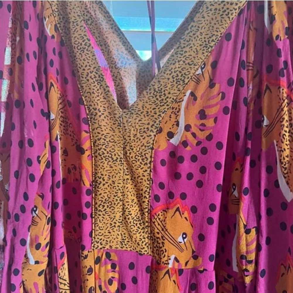 Farm Rio Anthropologie Cheetah Maxi Dress - image 3