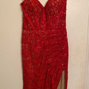 allover lace dress - image 1