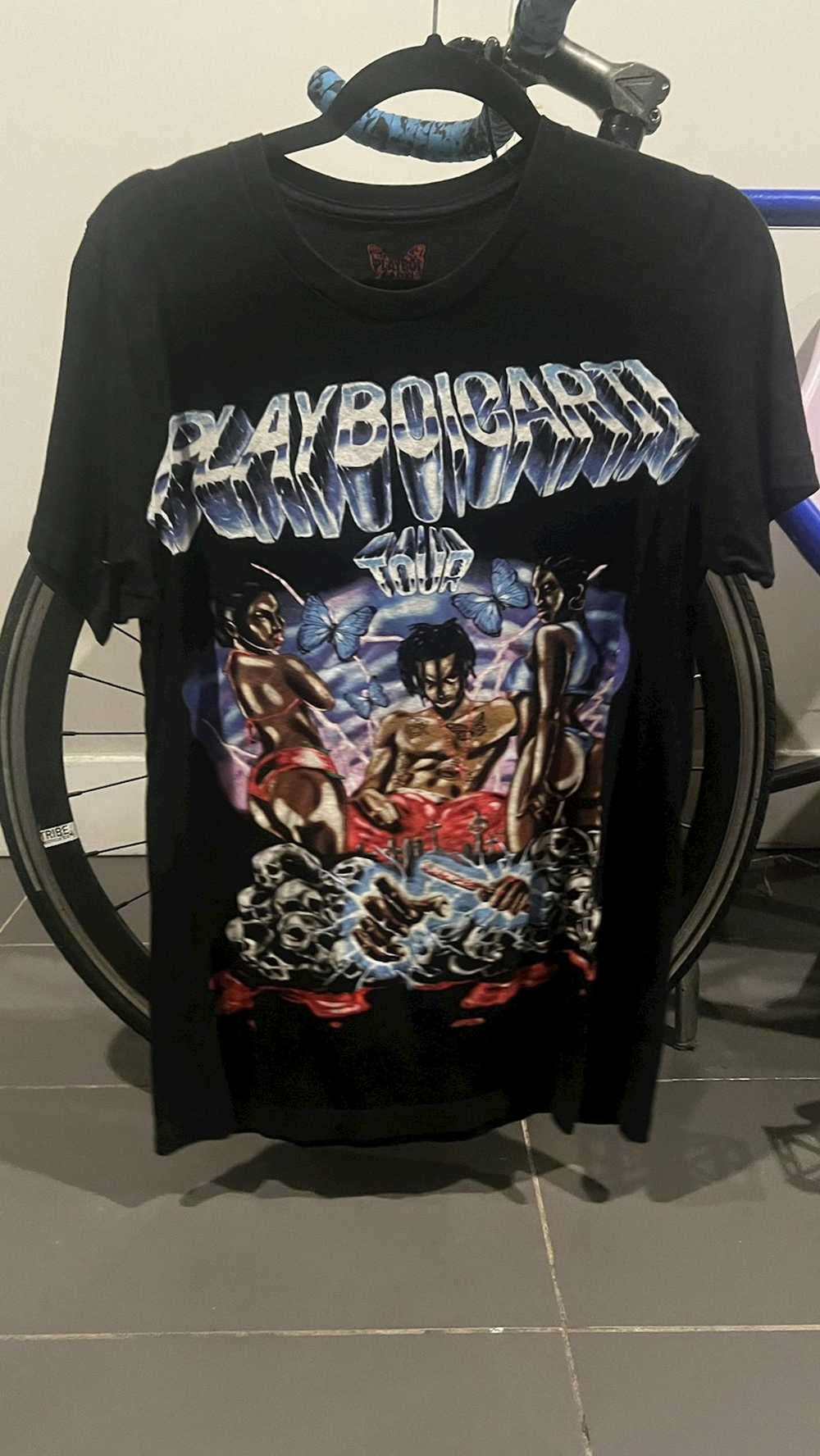 Playboi Carti Playboi Carti Airbrushed Tour Tee - Gem