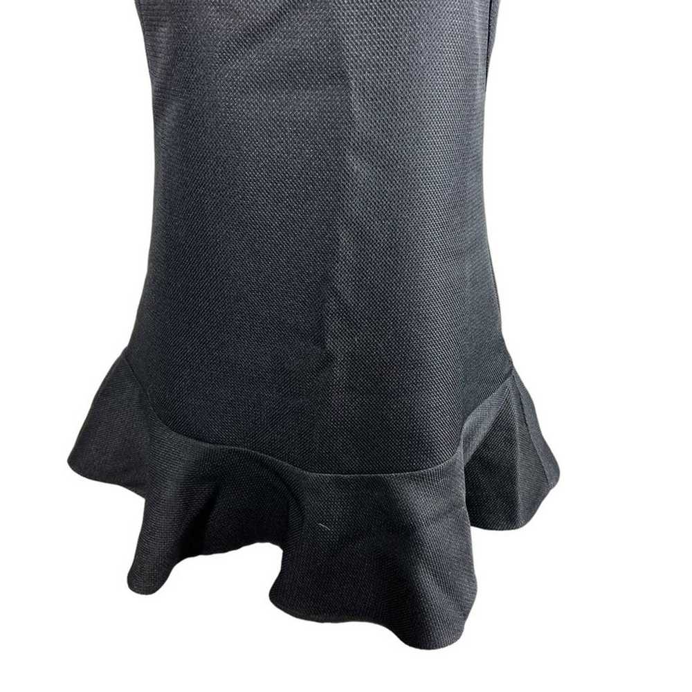 Miu Miu Black Sleeveless Linen Silk Ruffle Dress - image 6