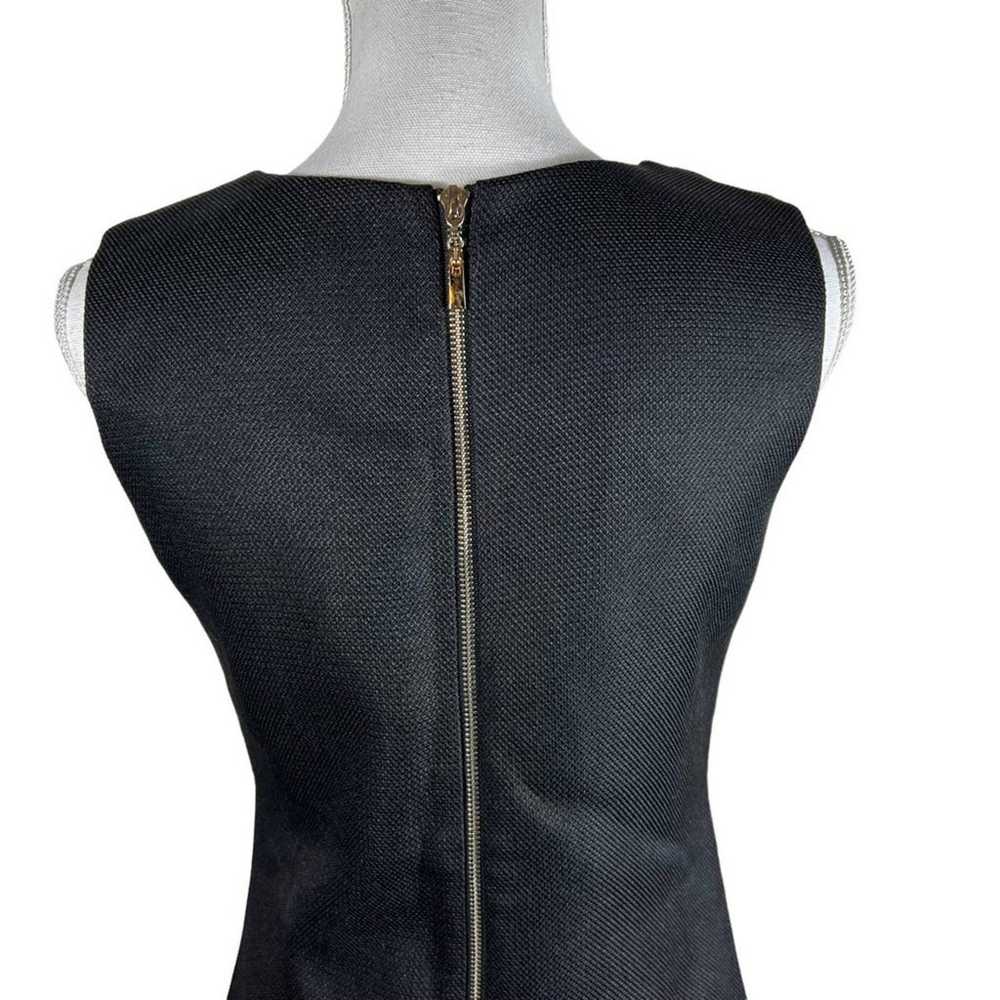 Miu Miu Black Sleeveless Linen Silk Ruffle Dress - image 7