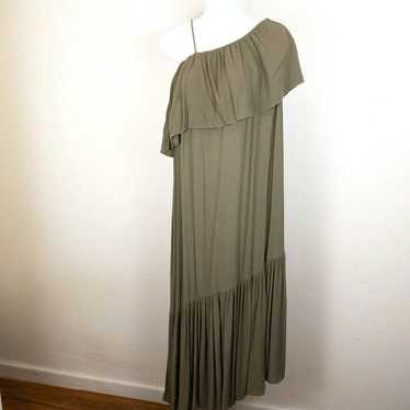 Bcbg Maxazria BCBGMAZAZRIA Olive Green Off Shoulde