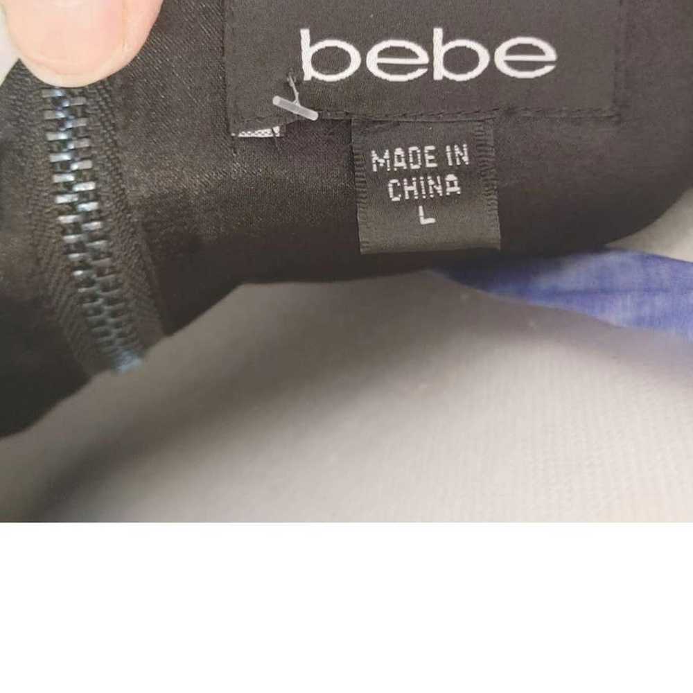 Bebe Bebe Halter Top Boning Crochet Silk Zip Up L… - image 6