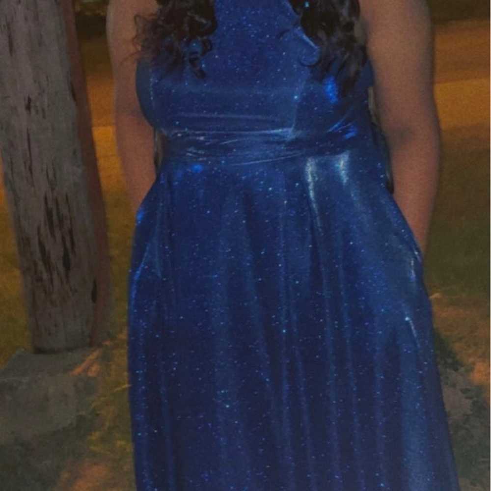 Blue glitter dress - image 1