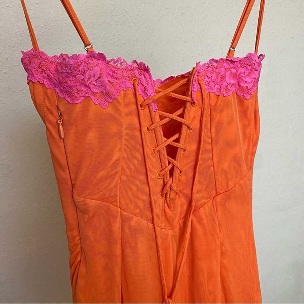 HOUSE OF CB 'Aiza' Flame Orange Maxi Dress NWOT s… - image 9