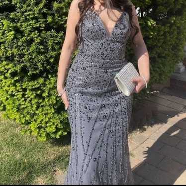 Charcoal Grey Prom Dress - image 1