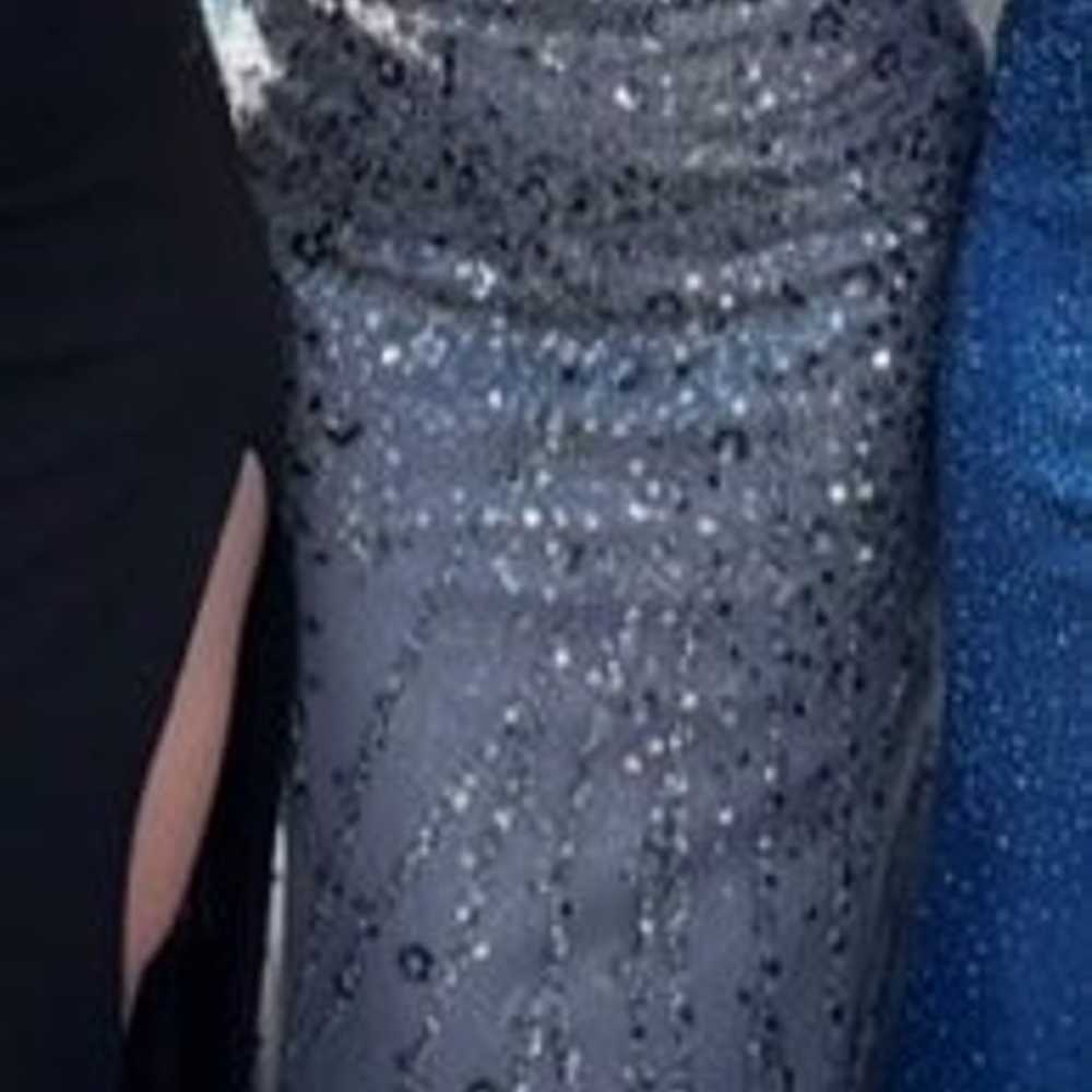 Charcoal Grey Prom Dress - image 3