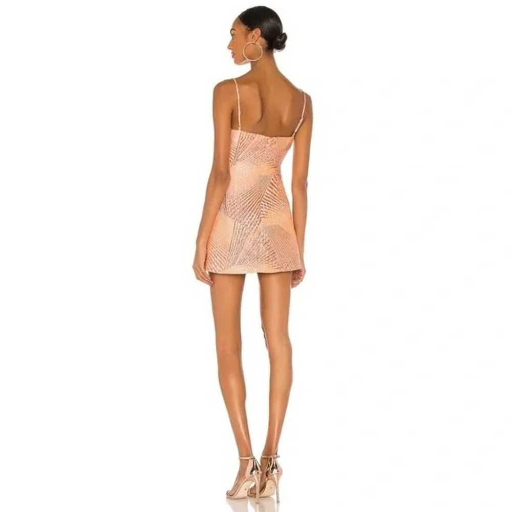 The Bar / Revolve Logan Silk Metallic Mini Dress … - image 4