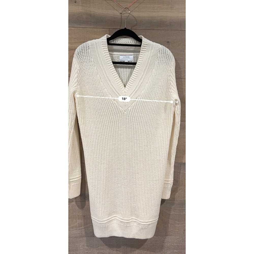 La Ligne  Merino Wool Sweater Dress Cream Size XS - image 9