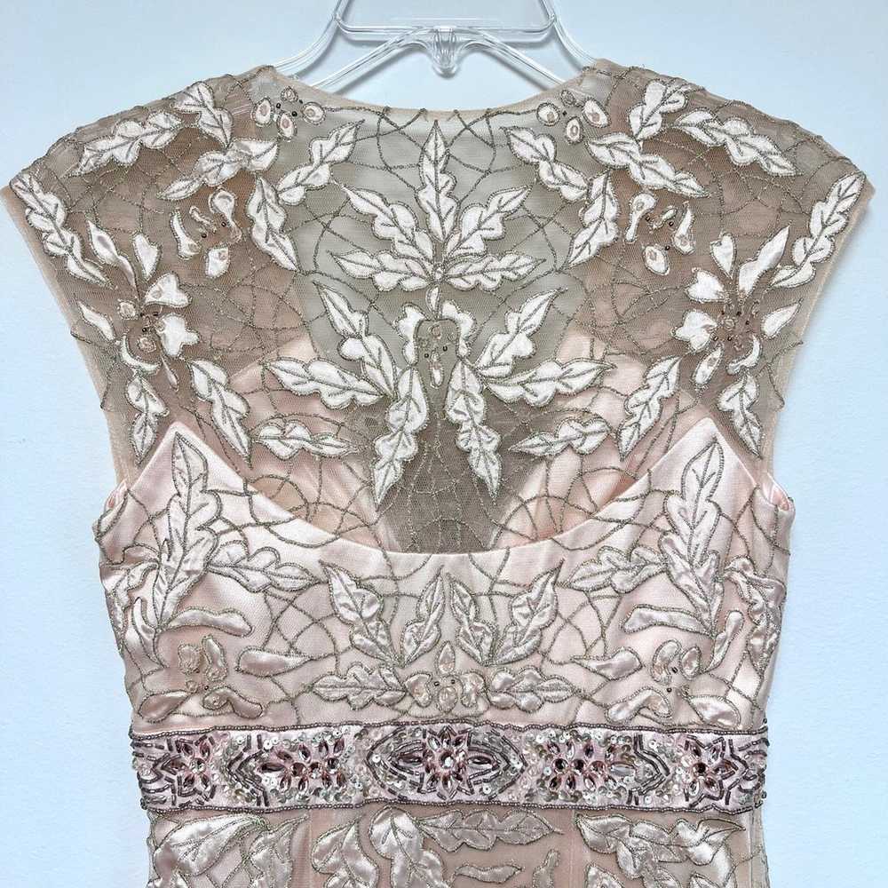 Sue Wong Nocturne Peach Pink Guipure Lace Jeweled… - image 11