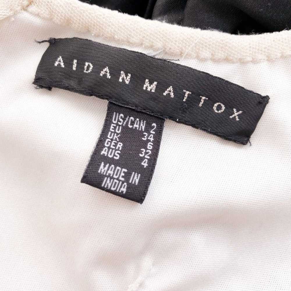 Aidan Mattox Formal Black White Gown 2 - image 6