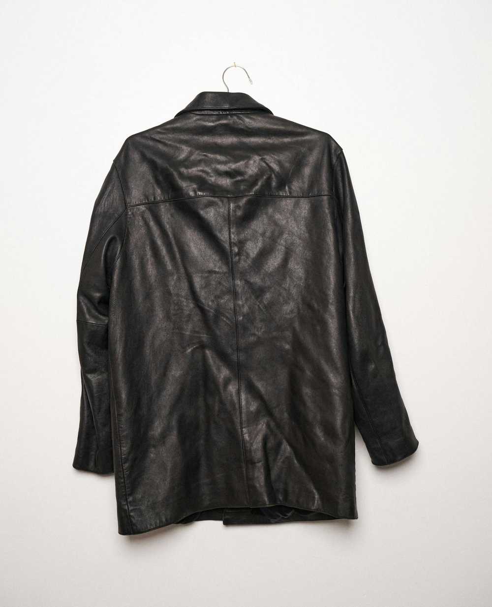 Golden Bear Golden Bear Black Leather Coat - image 4