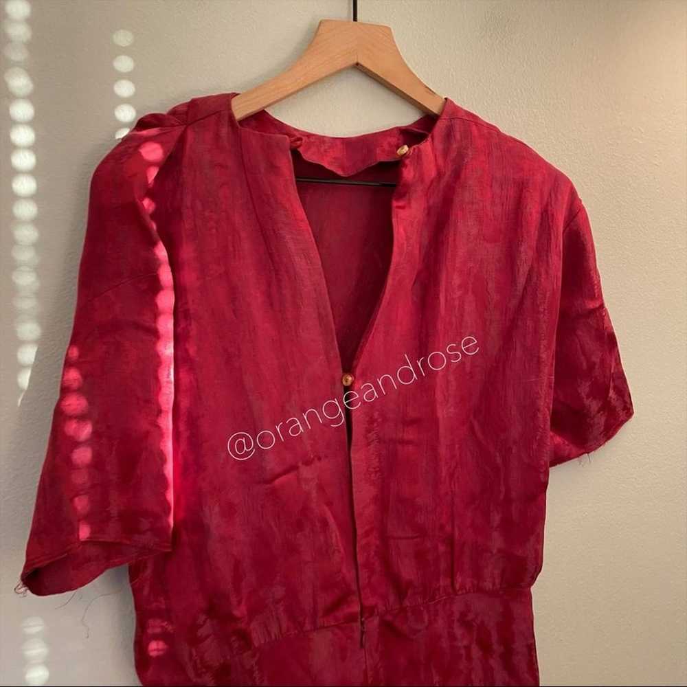 Isabel Marant Berry Red Pink Textured Jacquard El… - image 8