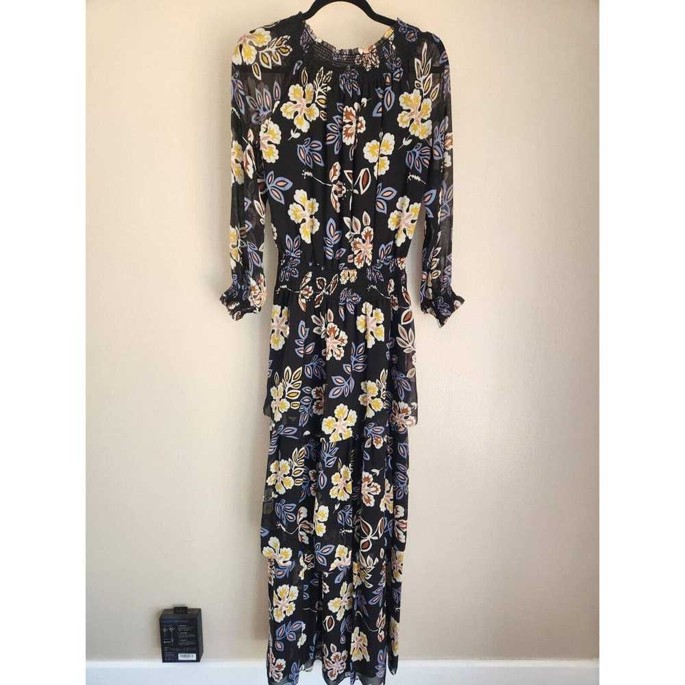 Tory Burch Silk Floral Indie Tiered Maxi Dress Si… - image 8