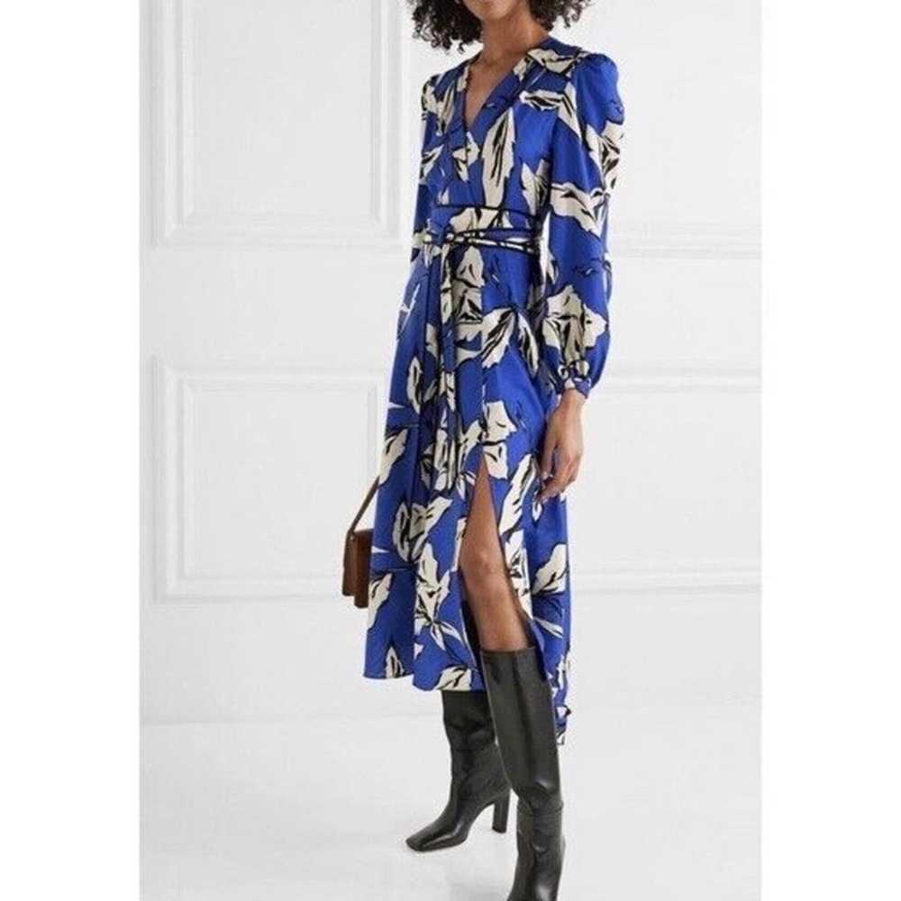 Veronica Beard Mclean Belted Wrap Midi Dress Sz X… - image 3