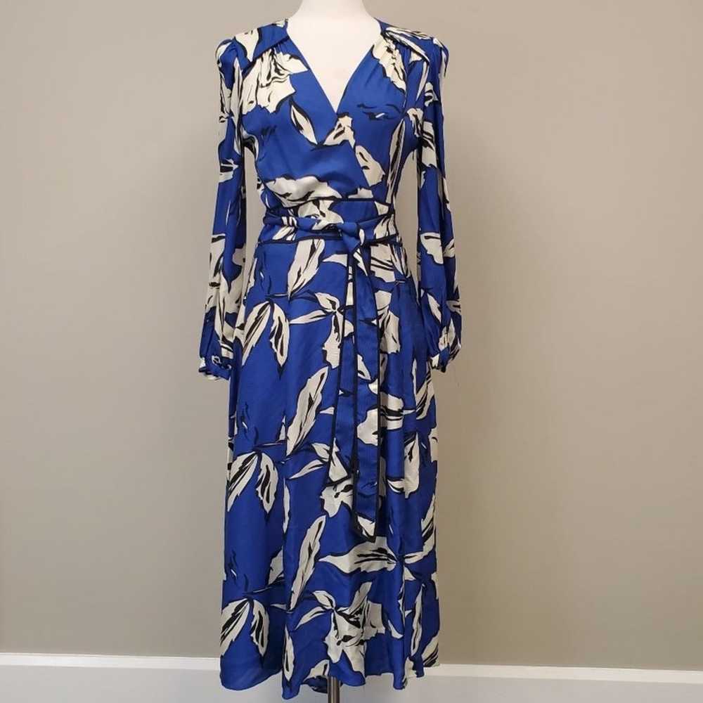 Veronica Beard Mclean Belted Wrap Midi Dress Sz X… - image 4