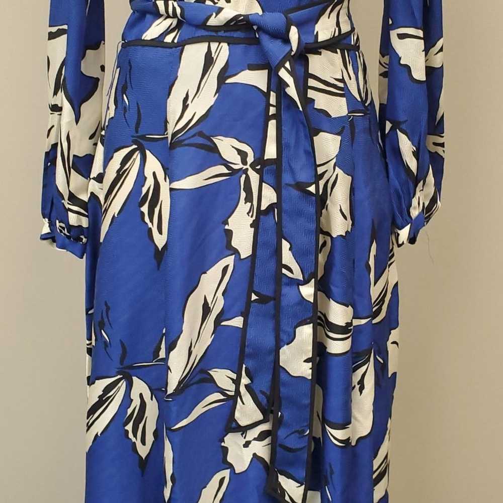 Veronica Beard Mclean Belted Wrap Midi Dress Sz X… - image 5