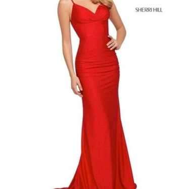 Sherri Hill Red Prom Dress - image 1