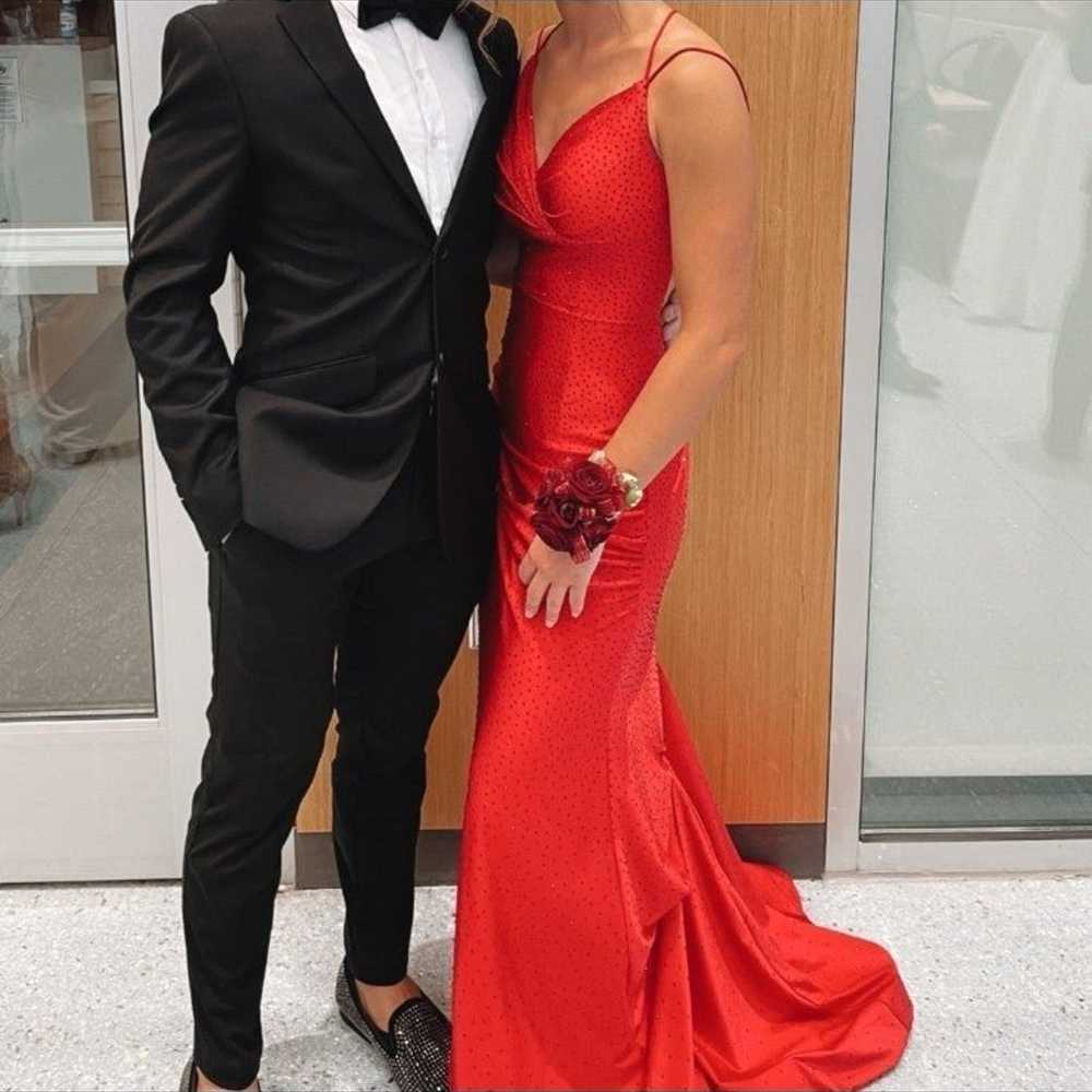 Sherri Hill Red Prom Dress - image 5