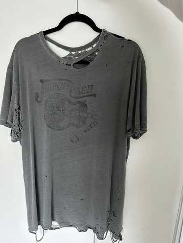 Vintage Beautifully distressed Jonny Cash Shirt