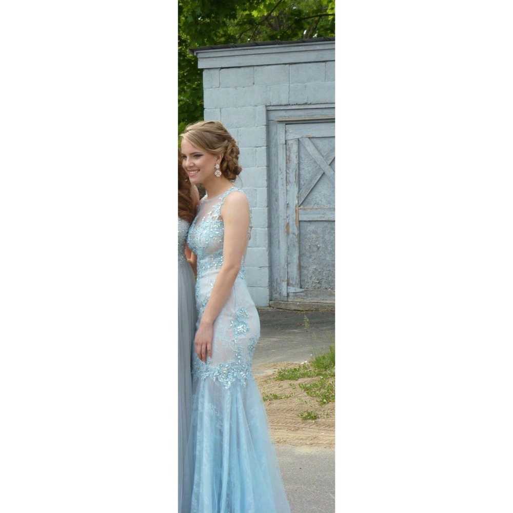 Light Blue Prom Dress Size 0 - image 3
