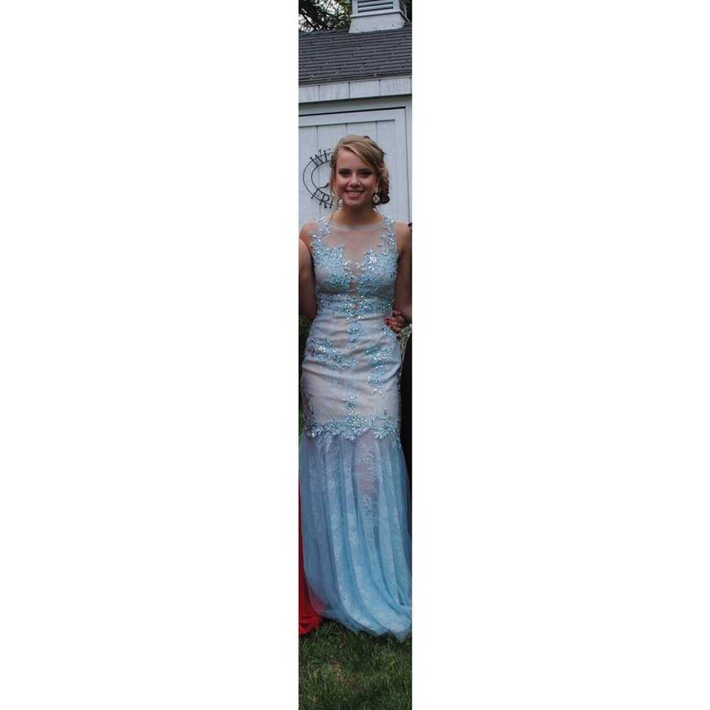 Light Blue Prom Dress Size 0 - image 4